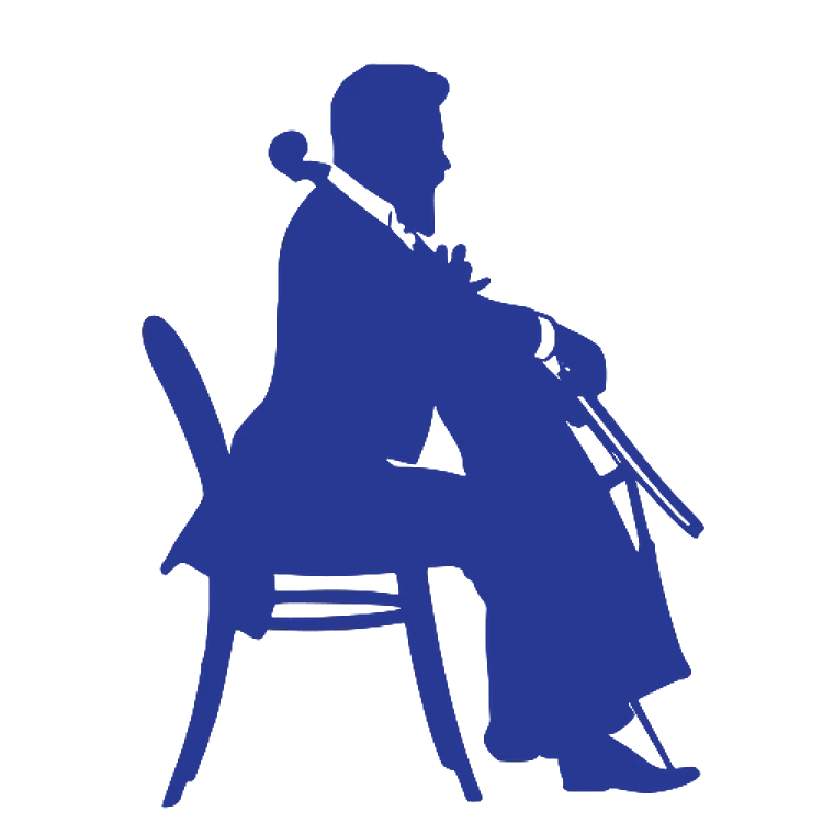 Cellist Silhouette
