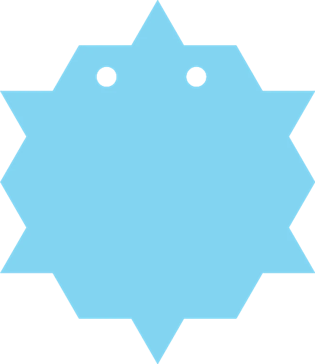 Hanging Star of David Shape