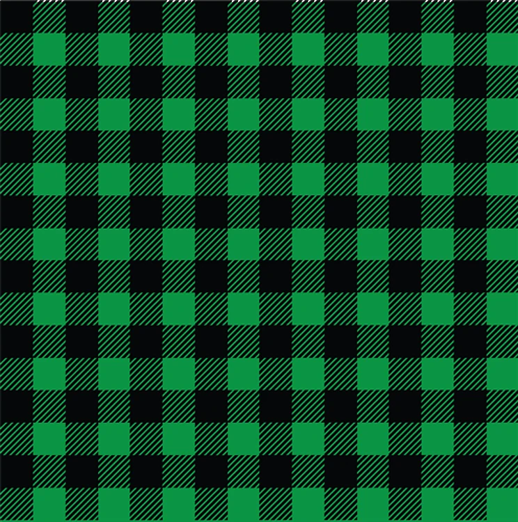Green Plaid Square