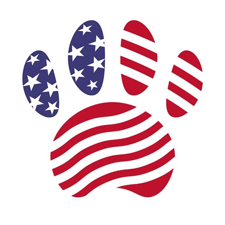 Patriotic Paw Print