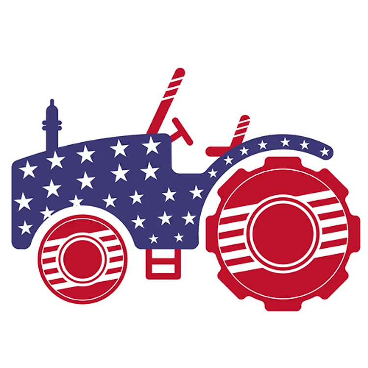 Patriotic Tractor