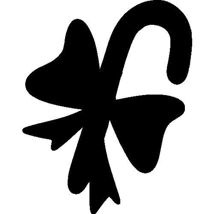 Candy Cane Silhouette