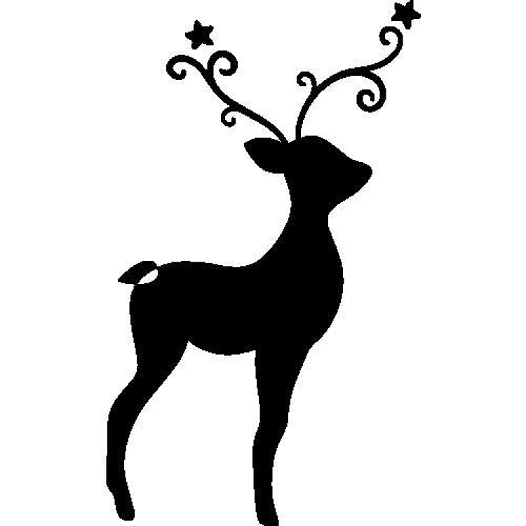 Silhouette Reindeer