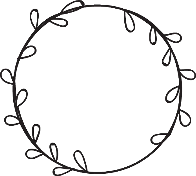 Leaf Outline Wreath
