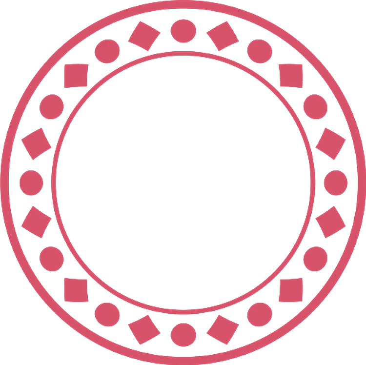 Diamond & Dot Circle