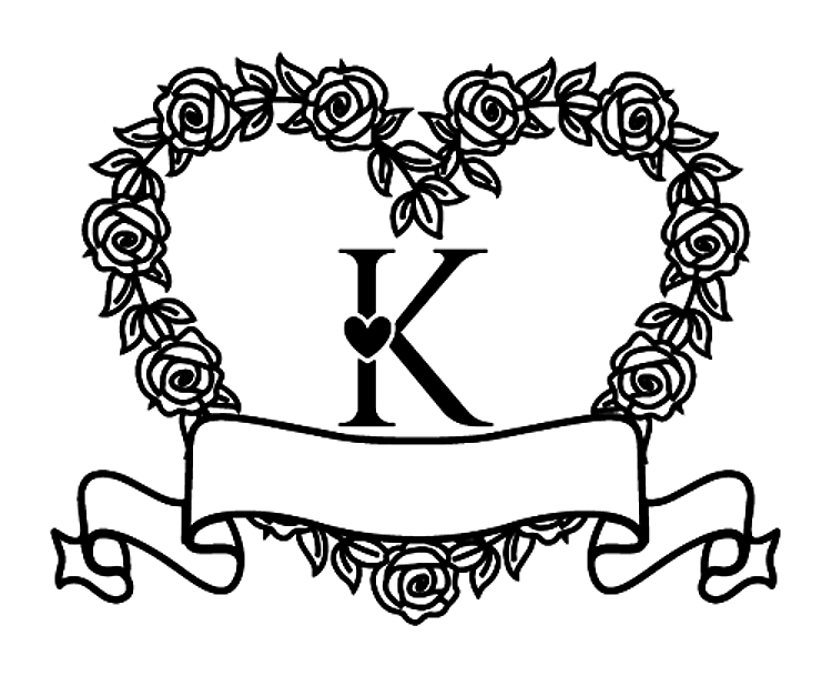 Rose Monogram K