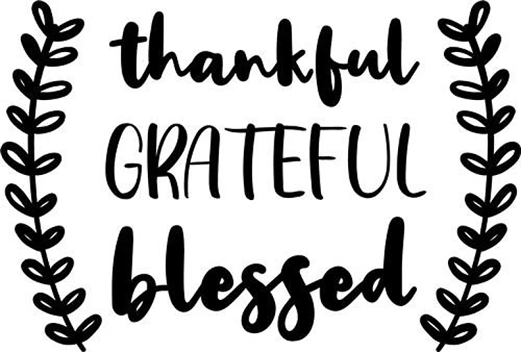 Thankful Grateful Blessed