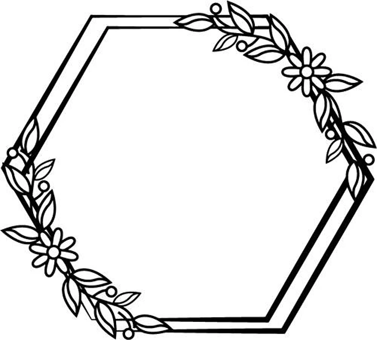 Floral Hexagon
