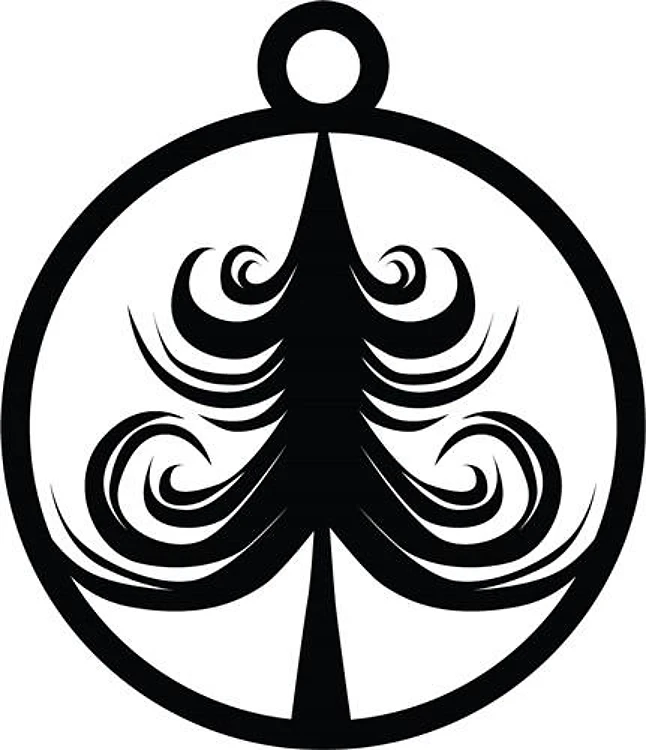 Swirl Tree Ornament