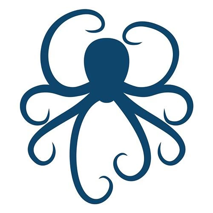 Fancy Octopus Silhouette