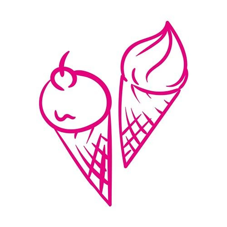 Ice Cream Cones Outline