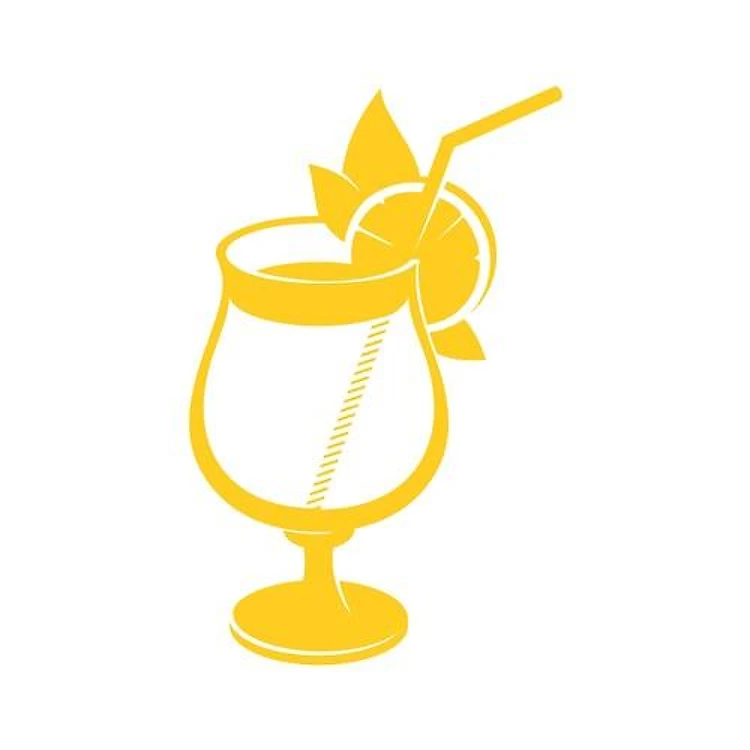 Tropical Drink Outline