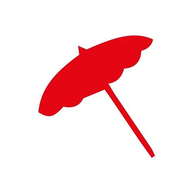 Summer Umbrella Silhouette