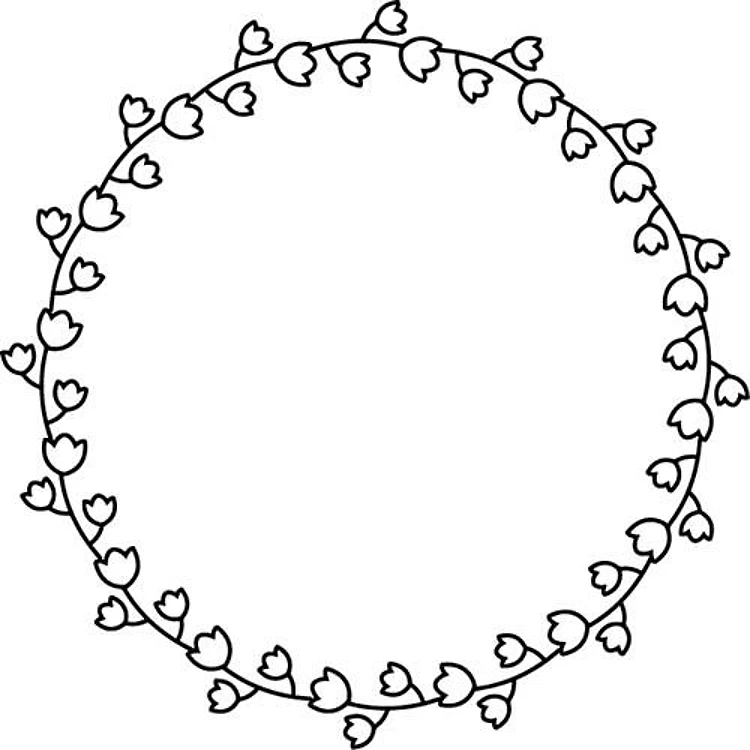 Cute Floral Circular Wreath