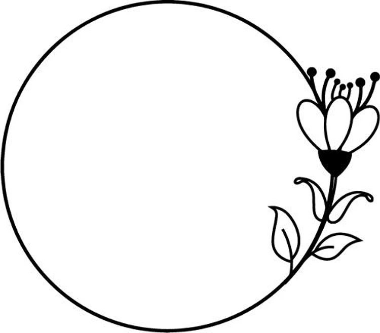 Delicate Floral Wreath