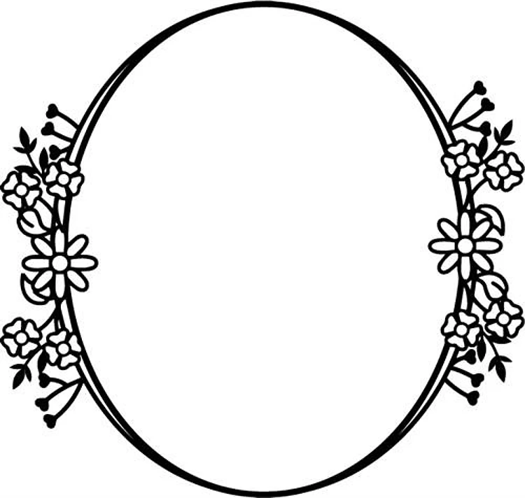 Oval Floral Wreath