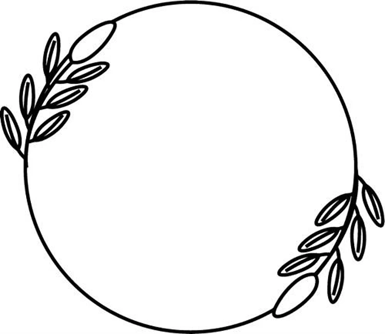 Round Floral Wreath