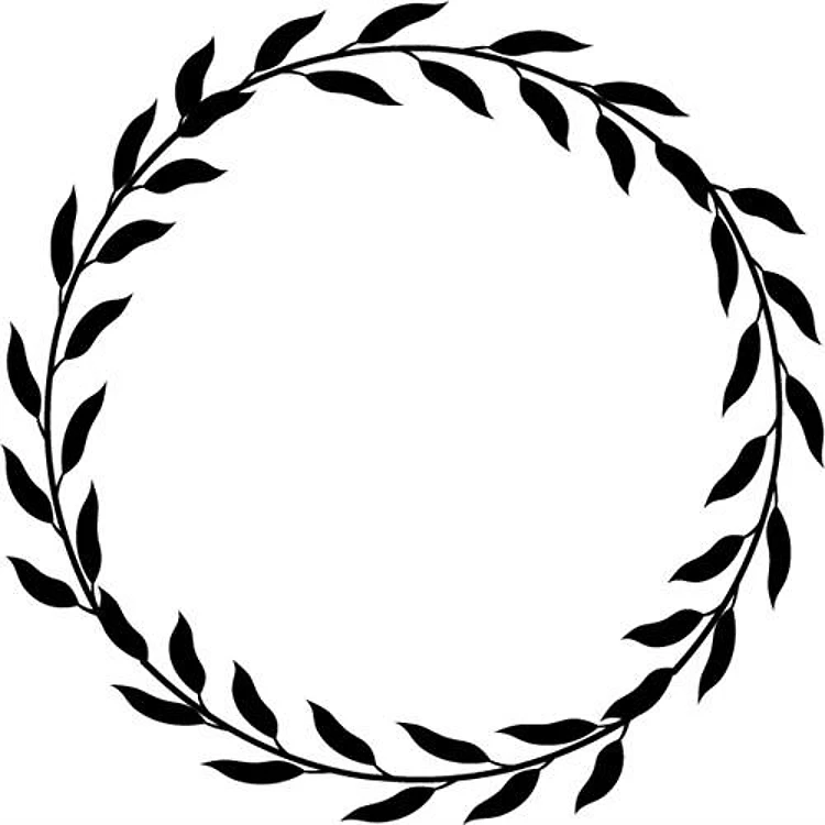Fancy Laurel Leaves Wreath