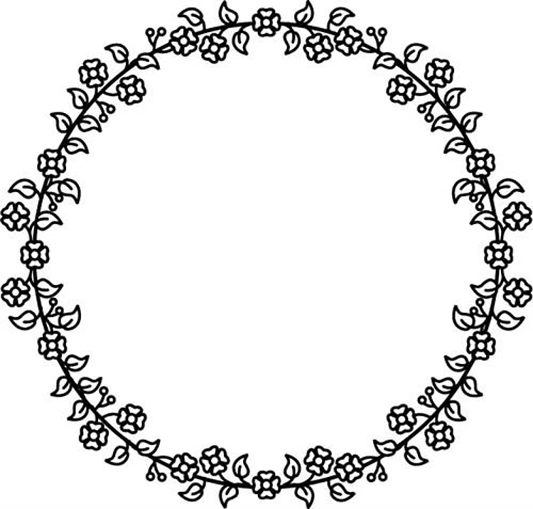 Round Floral Wreath