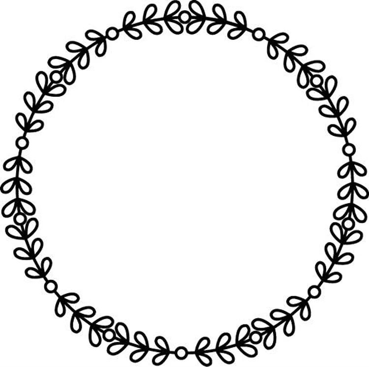 Leafy Circular Frame
