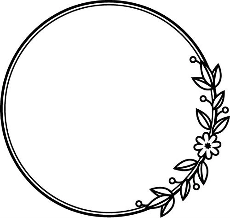 Daisy Circle Frame