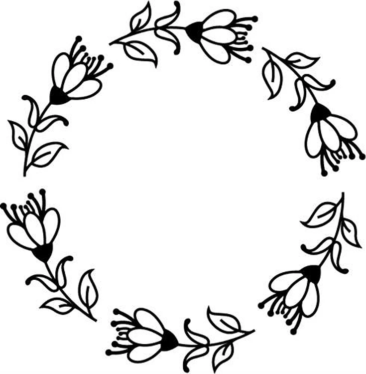 Folk Art Outline Frame