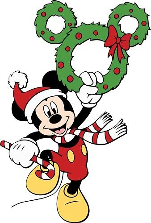 Christmas Mickey Wreath