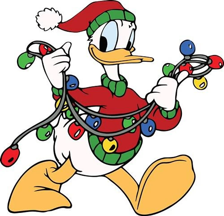 Donald Duck Christmas Lights