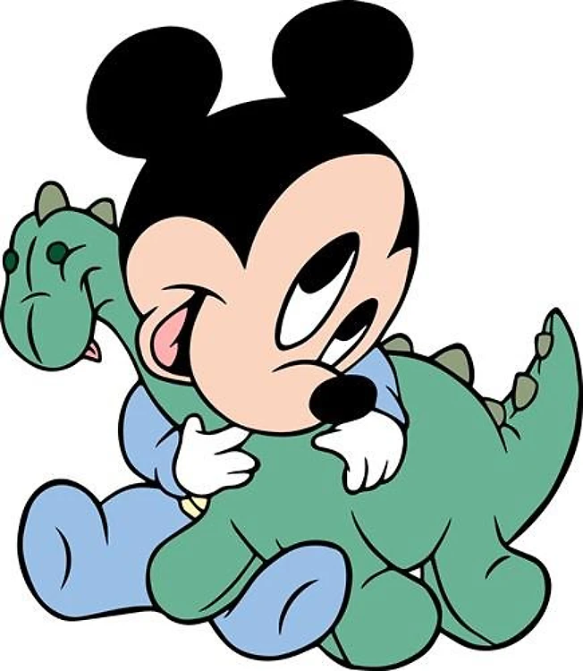 Minnie with Dinosaur
