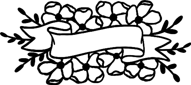 Banner With Flowers