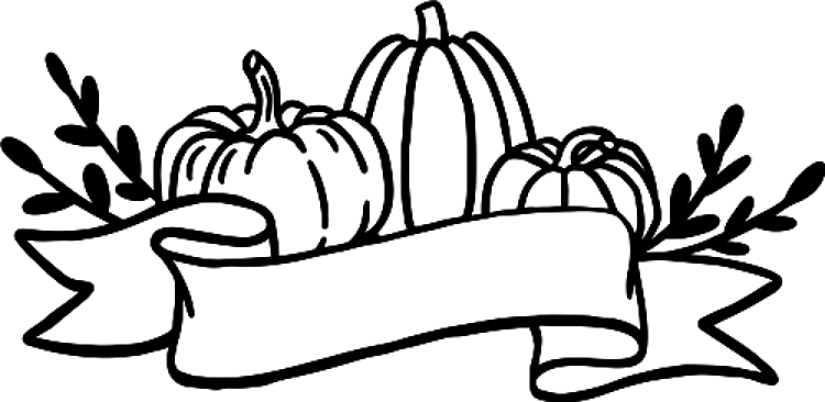 Banner With Pumpkins