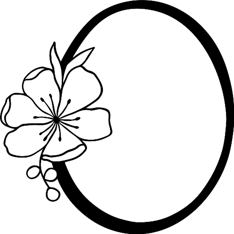 Floral Letter O