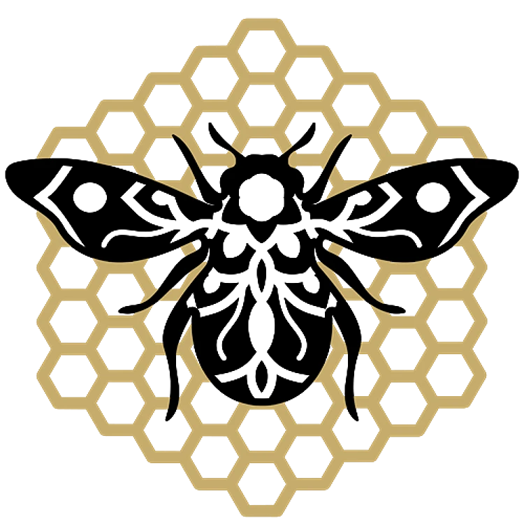 Honey Bee & Honey Comb