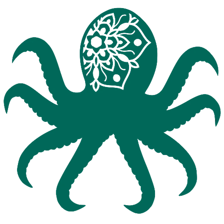 Octopus With Floral Mandala