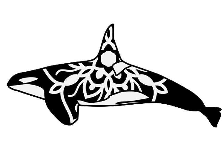 Orca Whale & Mandala