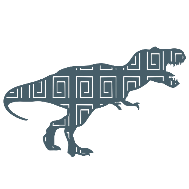 T Rex & Geometric Mandala