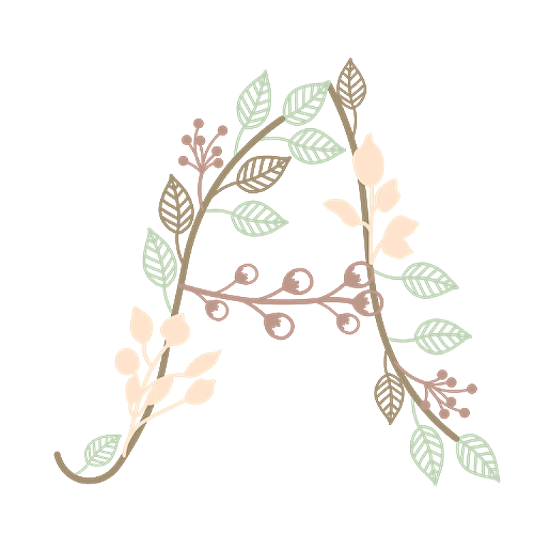 Pastel Fall Letter A