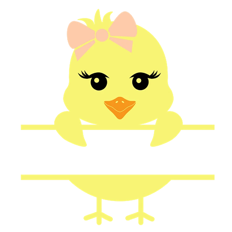 Easter Chick Monogram