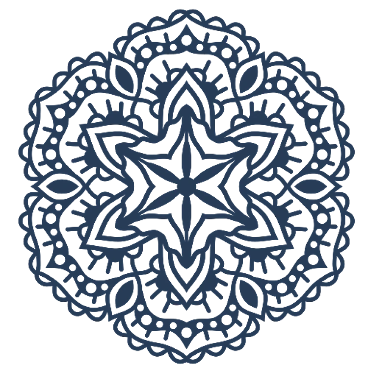 Floral Mandala Outline