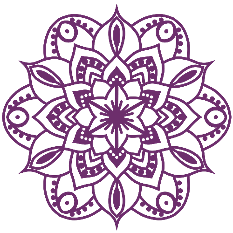 Mandala Flower Outline
