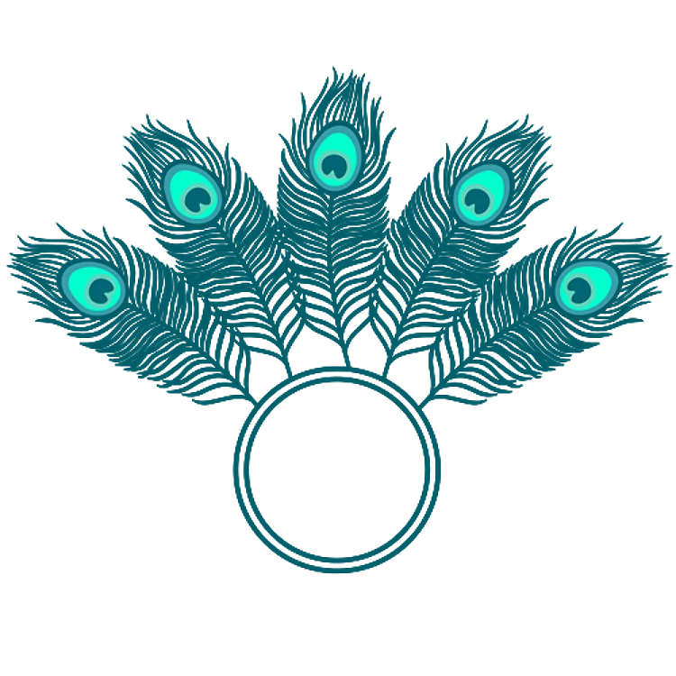 Peacock Feather Monogram