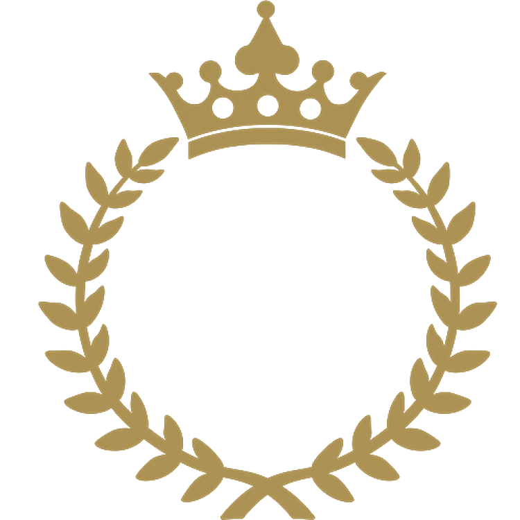 Monogram Queens Crown Laurel