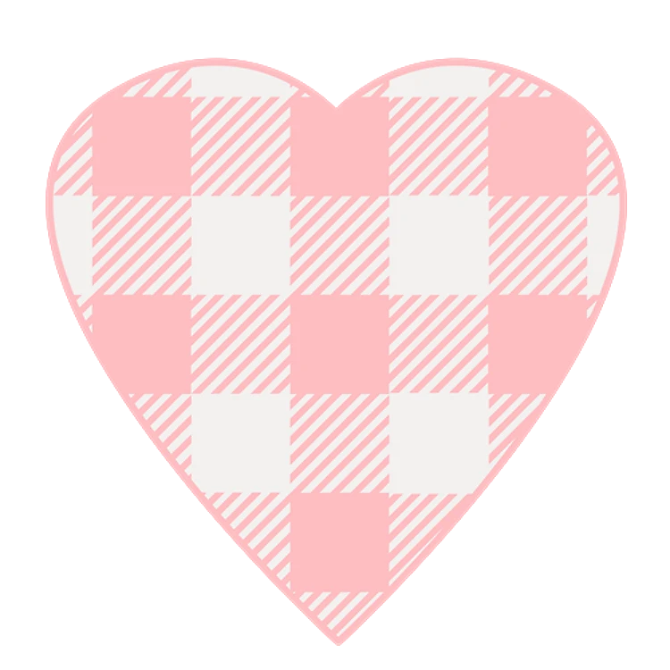 Pink Plaid Valentines Day