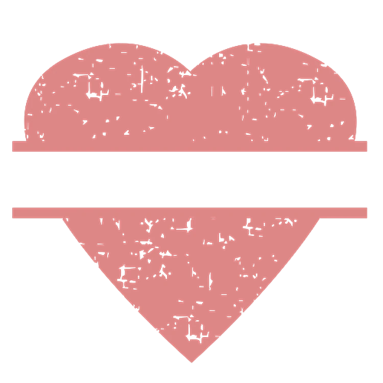 Grunge Pink Valentines Heart