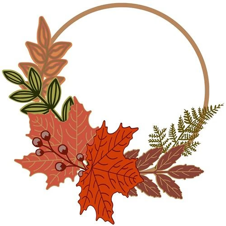 fall autumn floral wreath