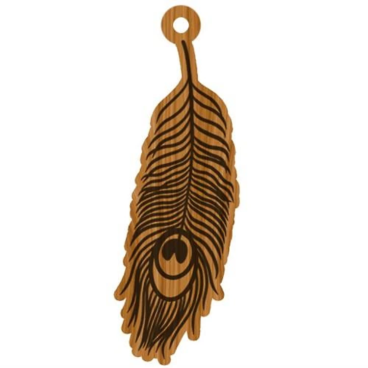 peacock feather earrings