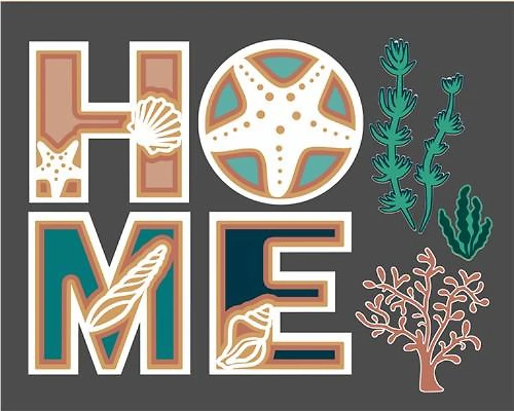 seaside home sign
