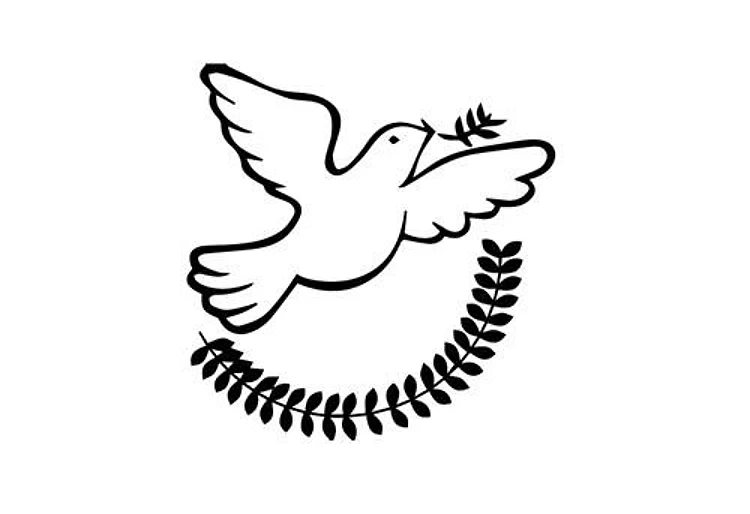 Peace Dove Outline