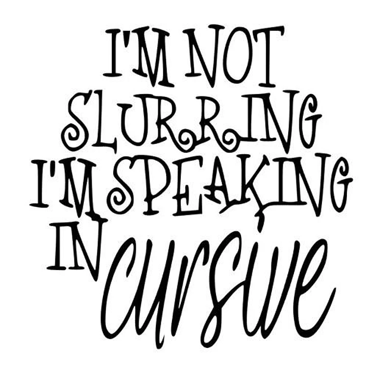 Speaking In Cursive
