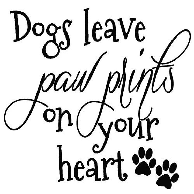 Paw Prints On Heart
